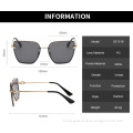 New fashion cat's eye large frame sunglasses European and American trend women's Metal Sunglasses net Red Sunglasses s21019